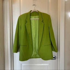 Vintage Lime Green Blazer - Michele